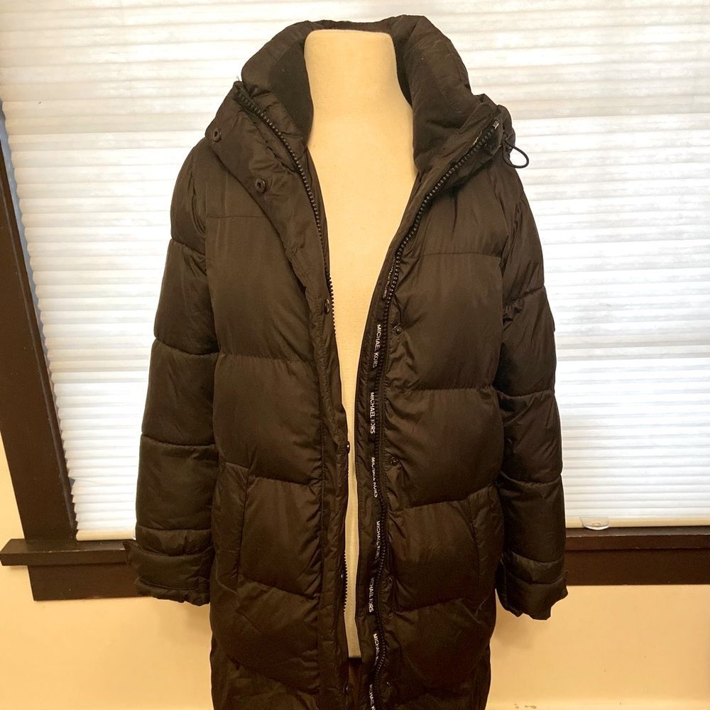 Michael Kors Hooded Long Puffer Coat